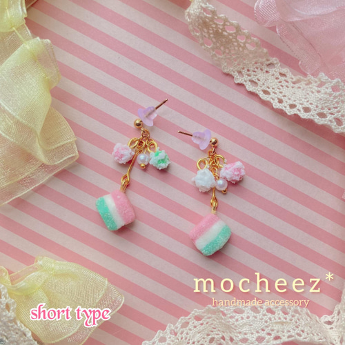 ひなまつり❀ひしもちのピアス/イヤリング ピアス（フック・チェーン