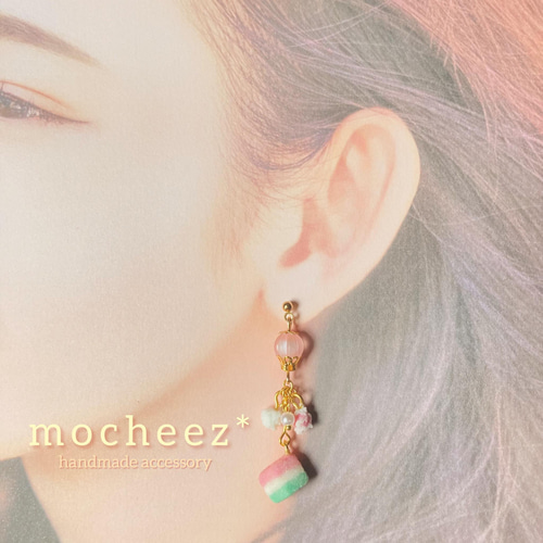 ひなまつり❀ひしもちのピアス/イヤリング ピアス（フック・チェーン