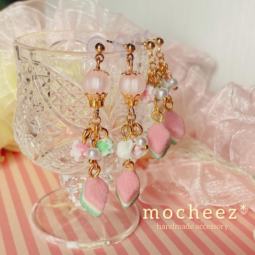 ひなまつり❀ひしもちのピアス/イヤリング ピアス（フック・チェーン