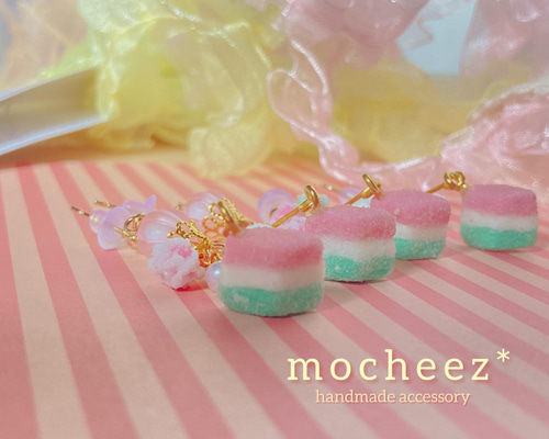 ひなまつり❀ひしもちのピアス/イヤリング ピアス（フック・チェーン