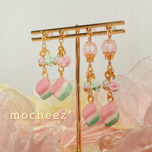 ひなまつり❀ひしもちのピアス/イヤリング ピアス（フック・チェーン