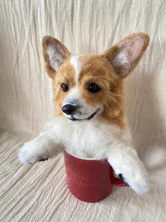 コーギーちゃん親子✩︎羊毛フェルト