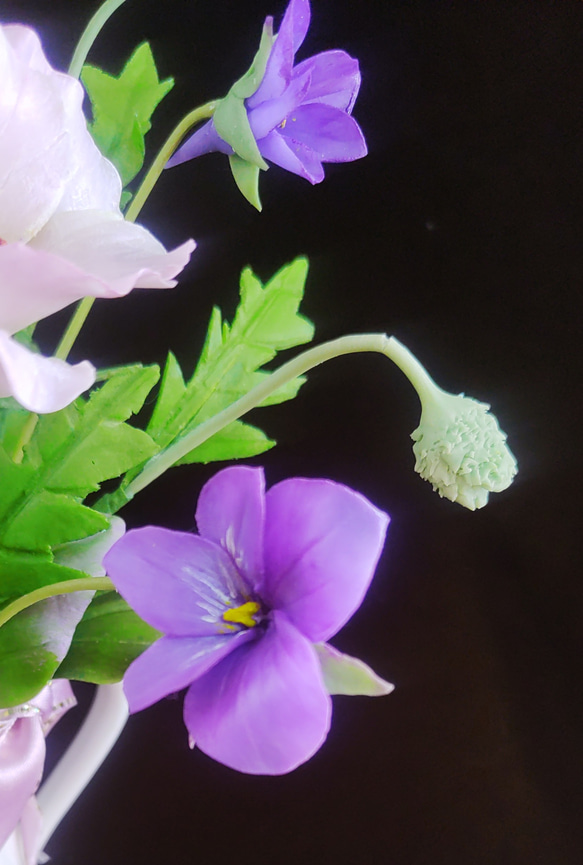 ★粘土の花【花摘みー1】★ 4枚目の画像