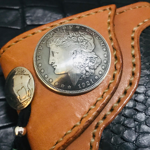 Gravy Leather ブラック パイソン×栃木レザー ライダース ロング