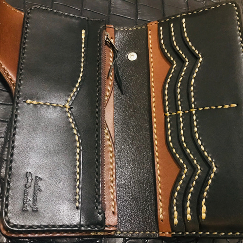 Gravy Leather スモールクロコダイル×栃木レザー シルバー950