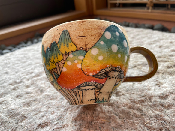 きのこカップ マグカップ Atelier of S 通販 13346538｜Creema(クリーマ)