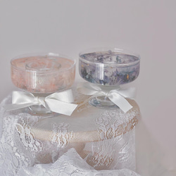 紫陽花 アジサイ グラス キャンドル 結婚式 ウェルカムスペース装飾 誕生日ギフト バースデーフォト ブライダル 4枚目の画像