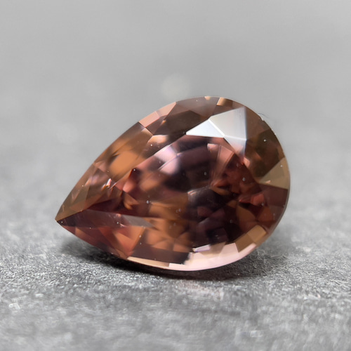 カタログギフトも！ ジルコンルース 茶色ジルコン 天然宝石 ペアカット 1.20カラット アクセサリー