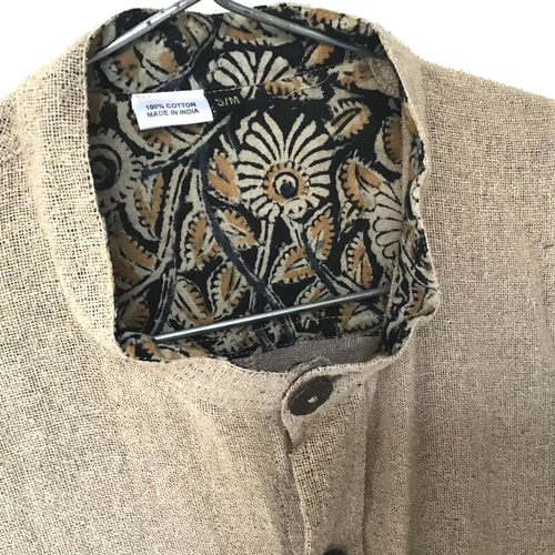 作家物 野蚕タッサーシルク クルタワンピース 作家物 野蚕タッサーシルク クルタワンピース シルク / Silk | Y