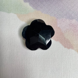 オニキス 穴あけ素材 天然石 梅型 水晶 チャクラ ハンドメイド DIY 癒し051723 3枚目の画像