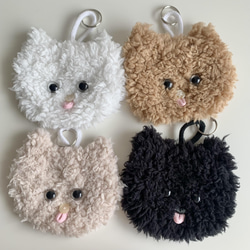 PERONEKO KEYCHAIN POUCH ( WHT ) 4枚目の画像