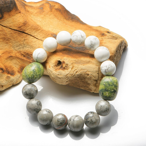 ピカソジャスパー 天然石ブレスレット チャクラ ハンドメイド 癒し