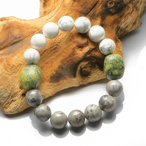 ピカソジャスパー 天然石ブレスレット チャクラ ハンドメイド 癒し