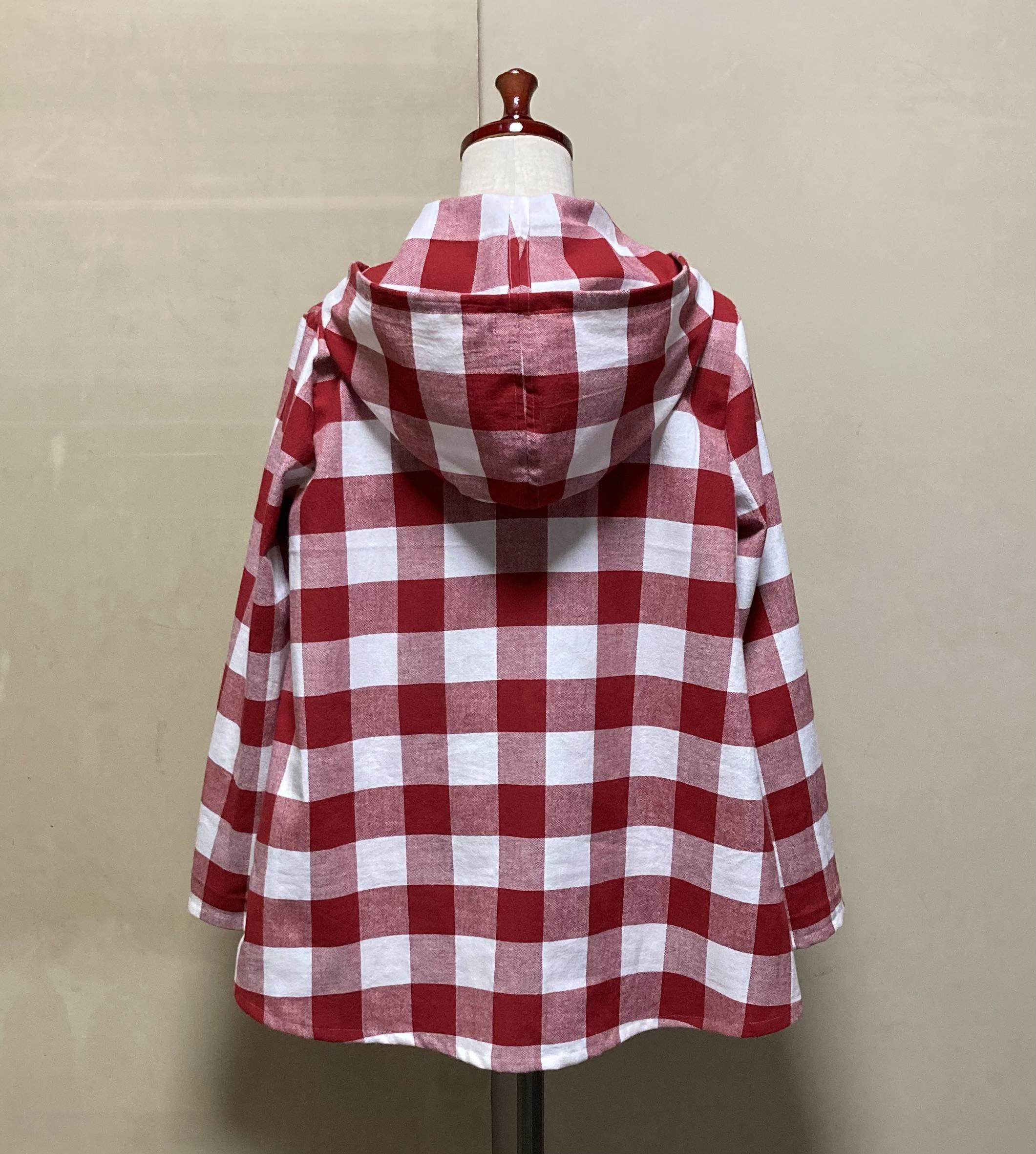 播州織•Aラインパーカー