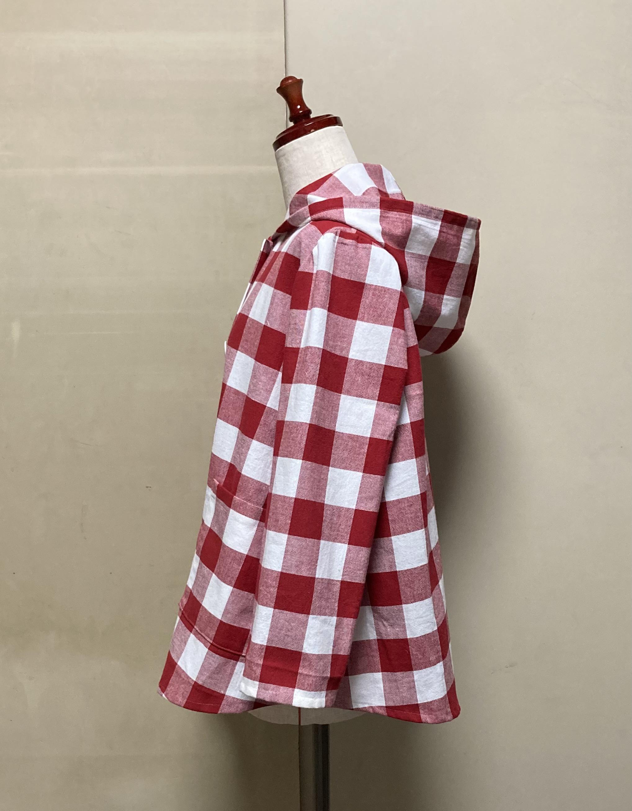 播州織•Aラインパーカー