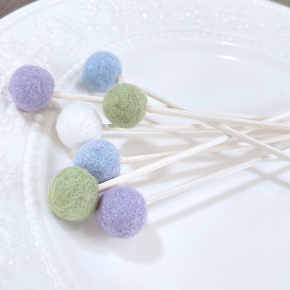 ♦︎受注制作♦︎和菓子カラーのアロマスティック７本セット 2枚目の画像