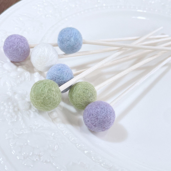♦︎受注制作♦︎和菓子カラーのアロマスティック７本セット 5枚目の画像