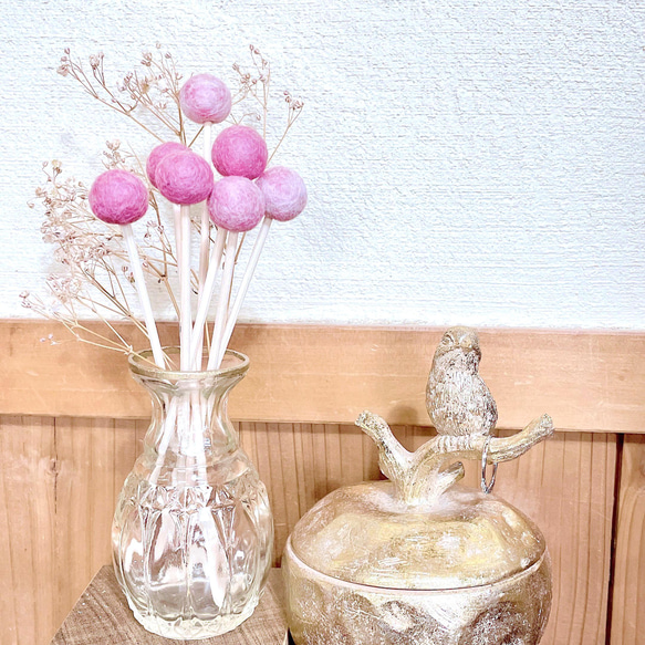 ♦︎受注制作♦︎桃の花色アロマスティック７本セット 1枚目の画像
