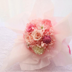 ピンクの花束♥卒業式や送別に。 4枚目の画像
