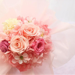 ピンクの花束♥卒業式や送別に。 2枚目の画像