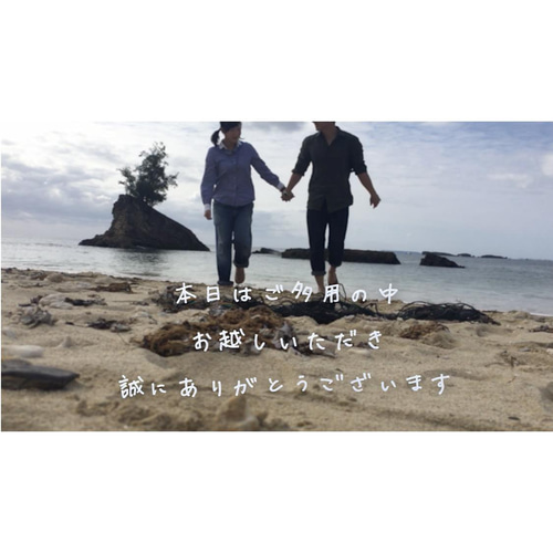 ご自身の手書き文字入り！結婚式プロフィールムービー メモリー