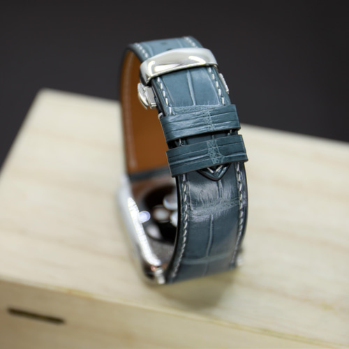 Crocodile　クロコダイル　高級腕時計　ワニ皮ベルト　メンズ腕時計