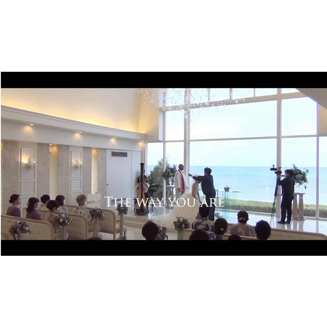 結婚式後のまとめムービー　感動的に制作します♪前撮り写真や結婚式で撮ってもらった写真や動画を素敵に編集いたします！