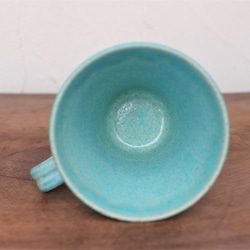 コーヒーカップ(中)・トルコブルー　yc-046 5枚目の画像
