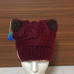 Cat Winter Hat (cat style) 帽子、ハット、ビーニー 3枚目の画像