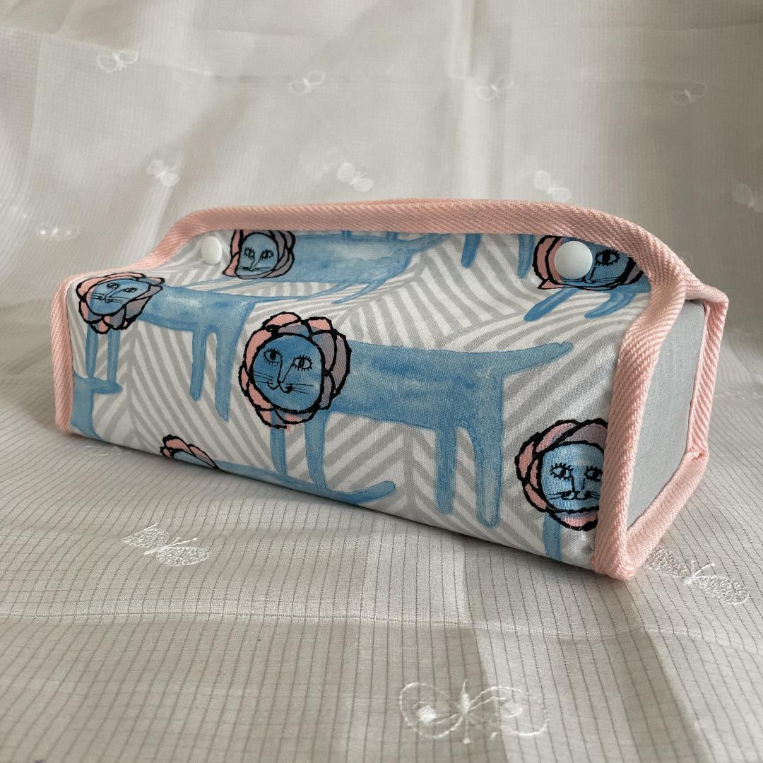 深型⚮̈ミナペルホネン　look　ピンク　ティッシュケース 手拭