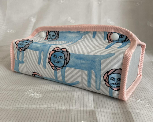 深型⚮̈ミナペルホネン look ピンク ティッシュケース 手拭 ティッシュ