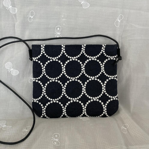 ミナペルホネン タンバリン ネイビー ショルダーバッグ ポシェット