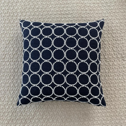 ⚮̈ミナペルホネン タンバリン ネイビー クッションカバー