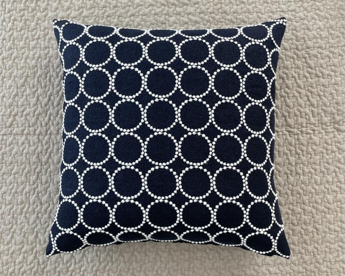 ⚮̈ミナペルホネン タンバリン ネイビー クッションカバー