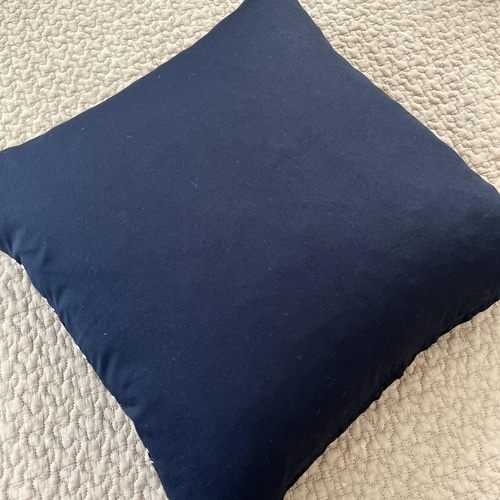 ⚮̈ミナペルホネン タンバリン ネイビー クッションカバー