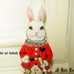 不思議の国のアリス『典礼服のうさぎ』♥White Rabbit♠懐中時計 Alice in Wonderland 2枚目の画像