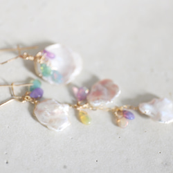 14KGF opal pearl pierce[kgf3953] 4枚目の画像