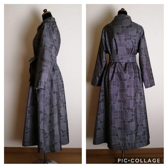 着物リメイク　ワンピース　ハンドメイド 