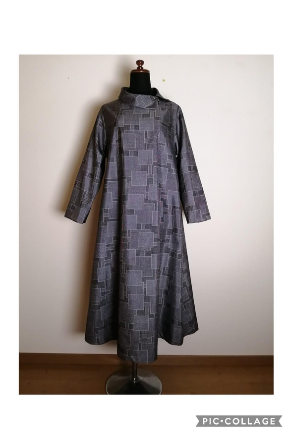 着物リメイク　ワンピース　ハンドメイド 