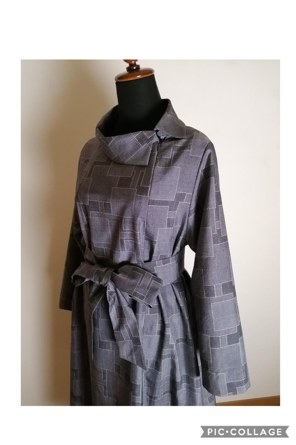 着物リメイク　ワンピース　ハンドメイド 