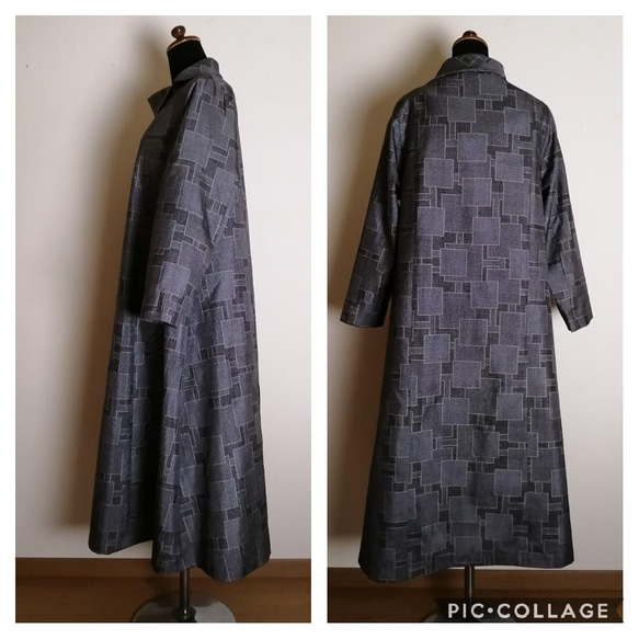 着物リメイク　ワンピース　ハンドメイド 