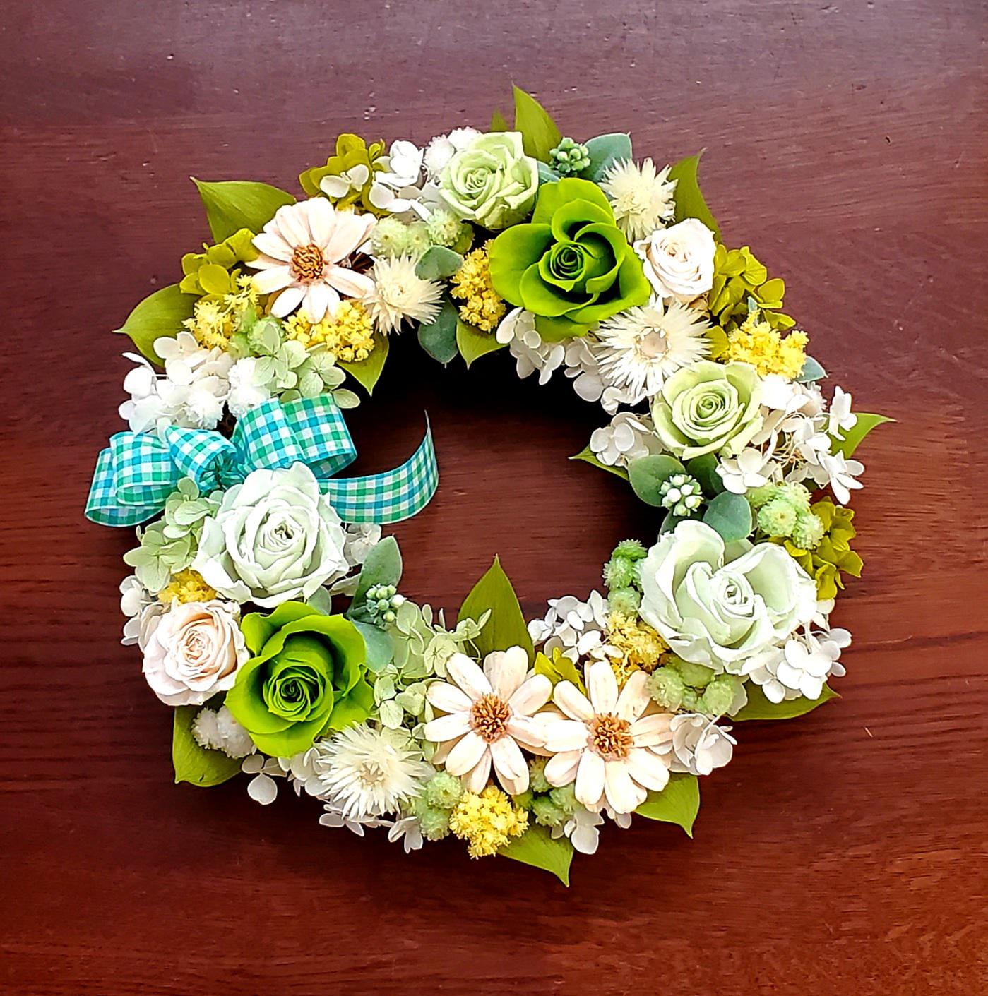 未使用☆春色リース☆グリーン☆C 【公式通販】