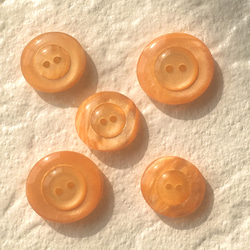 ドロップキャンディオレンジのレトロボタン(S☆SS) 5個 4枚目の画像