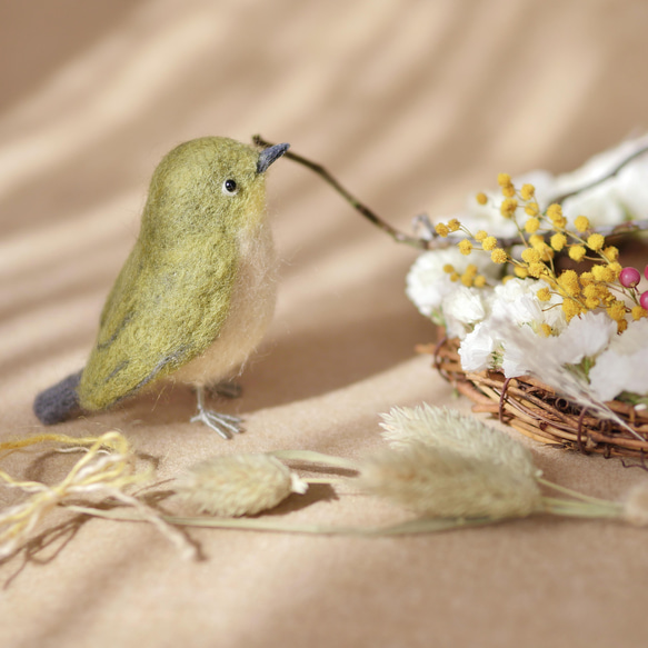 メジロさんとお花かざり〜..:* 2枚目の画像