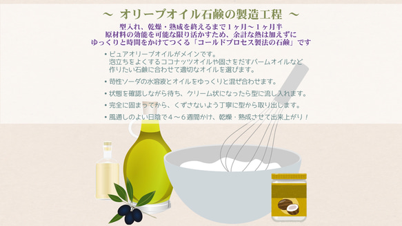 乾燥肌・敏感肌に カモミールの花びら たっぷり オリーブオイルが主原料マルセイユ石鹸 4枚目の画像