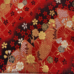 京都・西陣織の生地で仕立てた和柄のお洒落なテーブルランナー 敷物 5枚目の画像