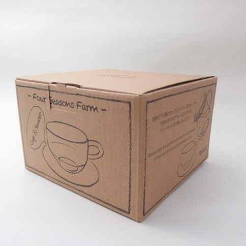 耐熱ガラスのスタックカップ＆ソーサー ペアセット ティーカップ