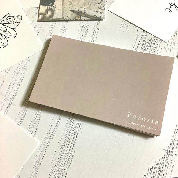 くすみ系ニュアンスカラー＃3アクセサリー台紙／ピアス台紙／ショップカード／名刺 くすみ系ニュアンスカラー台紙【＃9】【名刺／ショップカード／ピアス