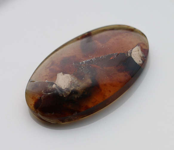 26.3ｃｔ　天然石　琥珀　アンバー　オーバル　カボション　 4枚目の画像