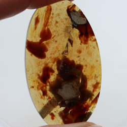 26.3ｃｔ　天然石　琥珀　アンバー　オーバル　カボション　 2枚目の画像
